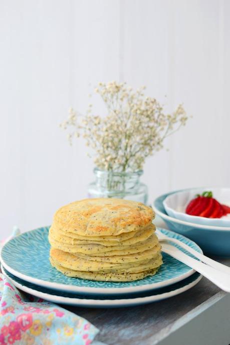 Tortitas de limón con semillas de amapola (sin azúcar)