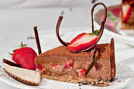TARTA DE MASCARPONE, CHOCOLATE Y FRESONES TARTA DE MASCARPONE, CHOCOLATE Y FRESONES