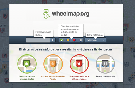 Wheelmap. Mapa colaborativo para señalar lugares accesibles Wheelmap. Mapa colaborativo para señalar lugares accesibles