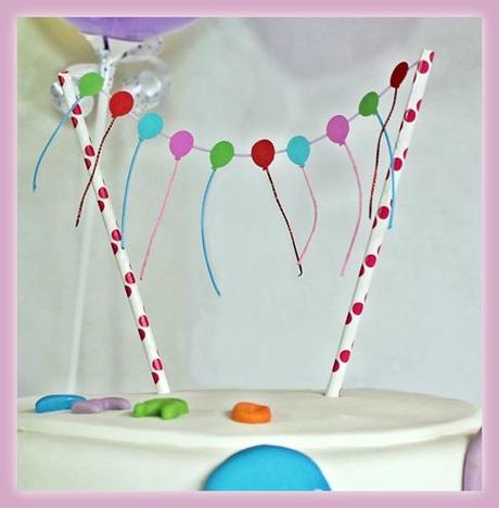 Fiesta Globo topper tarta globo
