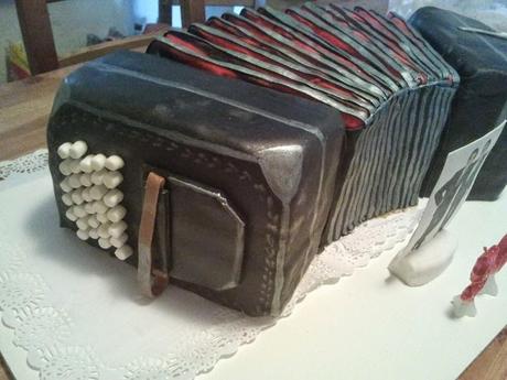 Tarta Bandoneon en fondant