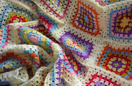 {Crochet} Granny Square Blanket o La manta de la abuela