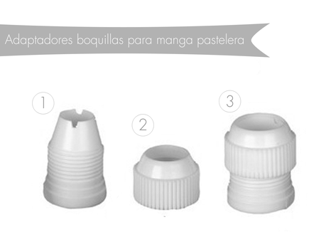 ADAPTADORES DE BOQUILLAS PARA MANGAS PASTELERAS ADAPTADORES DE BOQUILLAS PARA MANGAS PASTELERAS