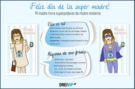 Felicitación para el día de la madre. ¿Qué superpoderes tiene la tuya? image