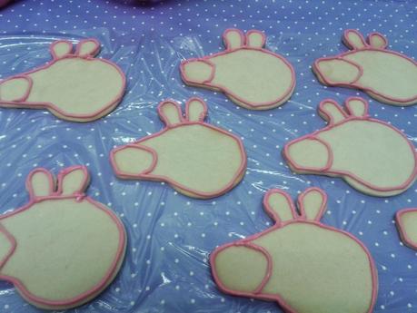 Galletas Peppa pig decoradas con glasa real Galletas Peppa pig decoradas con glasa real