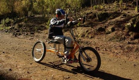 Tenerife Bluetrail con Trail Adaptada en handbike Tenerife Bluetrail con Trail Adaptada en handbike