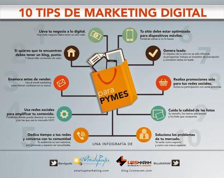 10 Tips de Marketing Digital #Infografía #Marketing #Internet