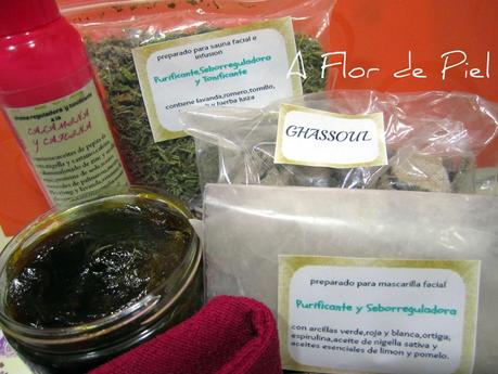 Preparado de plantas medicinales para sauna facial o infusión