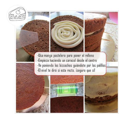 Cómo hacer para montar una tarta alta y recta, sin que parezca la Torre de Pisa. Cómo hacer para montar una tarta alta y recta, sin que parezca la Torre de Pisa.