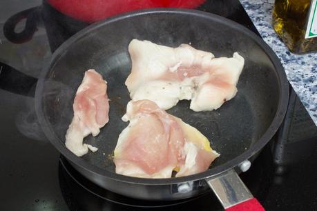 Endivias al queso azul con pollo Endivias al queso azul con pollo