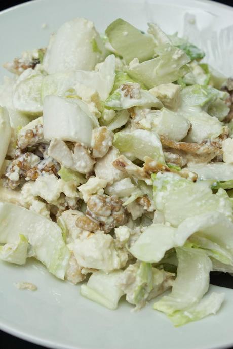 Endivias al queso azul con pollo Endivias al queso azul con pollo