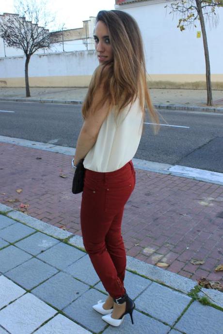 Miu Miu clutch and burgundy pants Image and video hosting by TinyPic