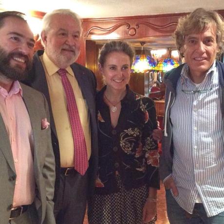 Antonio de Felipe, Juan J Luna, Carla y César Galicia Almuerzos con Carla Abril Arte Puro