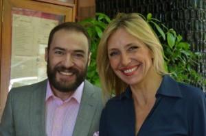 Marta Robles con Antonio de Felipe Almuerzos con Carla Abril Arte Puro