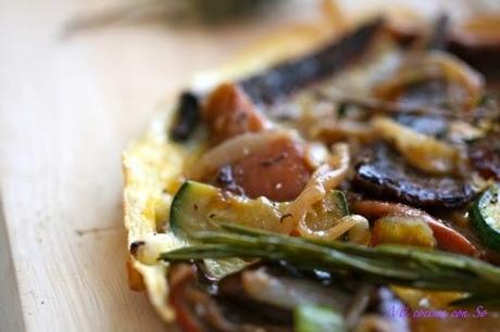 TORTILLA DE SETAS CON CEBOLLA Y CALABACÍN: TORTILLA DE SETAS CON CEBOLLA Y CALABACÍN: