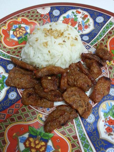 Soja Tepanyaki con Arroz Basmati {compras veganas} Soja Tepanyaki con Arroz Basmati {compras veganas}