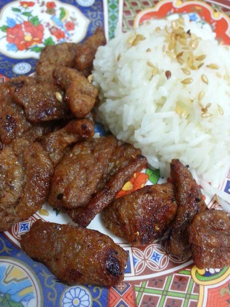 Soja Tepanyaki con Arroz Basmati {compras veganas} Soja Tepanyaki con Arroz Basmati {compras veganas}