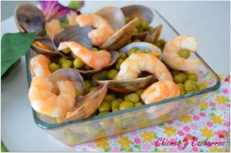 Guisantes con Langostinos y Almejas Guisantes con Langostinos y Almejas