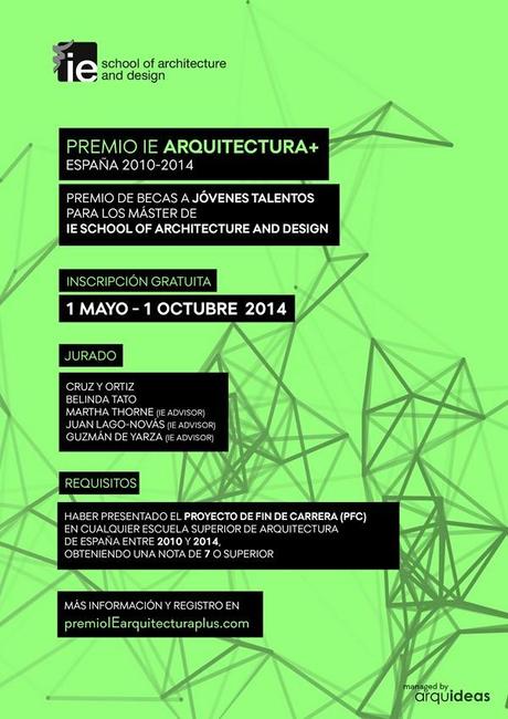 Becas IE Arquitectura+: en busca de los mejores jóvenes talentos de España IEAP Poster