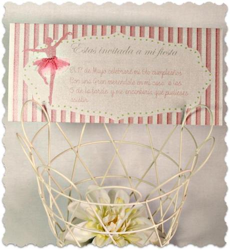 Preparación del Cumpleaños de Lorea invitación de cumpleaños