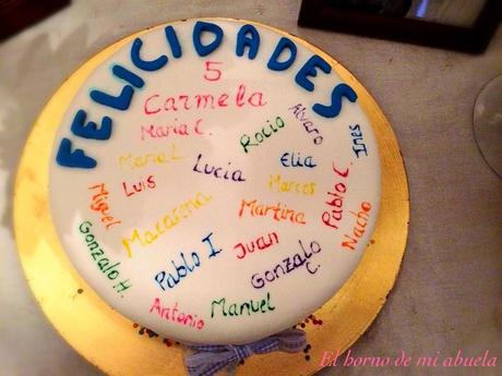 Tu clase en una tarta de cumpleaños