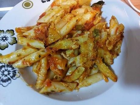 Rosto Receta Gibraltareña de macarrones guisados con tomate y queso