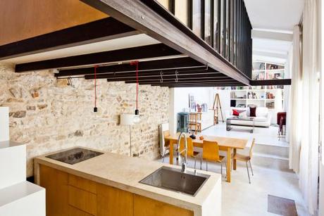 ¡De taller a loft en 50 m2! transformation-d-un-atelier-en-loft-nzi-architectes