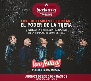 Love of Lesbian llevan 'el poder de la tijera' al Low Festival Love of Lesbian llevan 'el poder de la tijera' al Low Festival