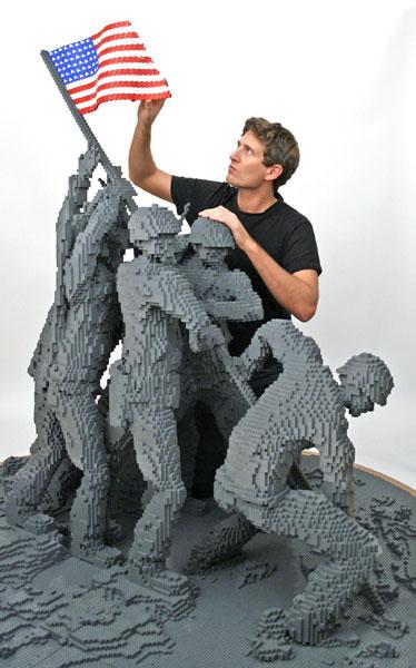Increíble escultura hecha con Legos