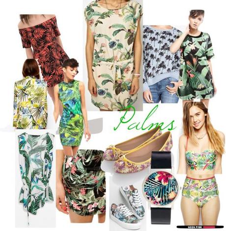 Tropical palms prints