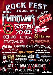 Manowar estarán en el Rock Fest barcelonés Manowar estarán en el Rock Fest barcelonés