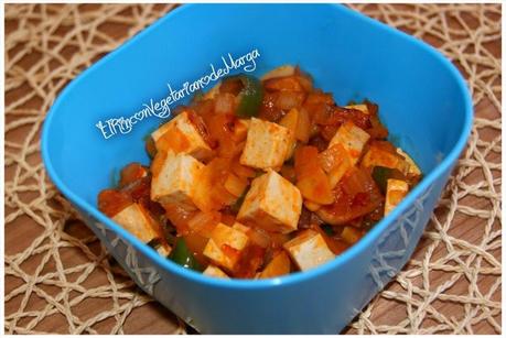 Tofu en salsa picante Tofu en salsa picante