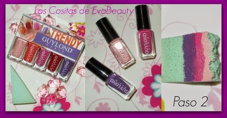 Mis manicuras (3) Degradado en 3 tonos Mis manicuras (3) Degradado en 3 tonos