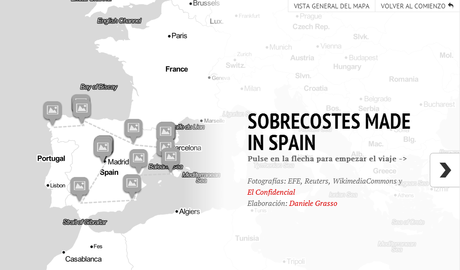 Mapa Español de los Sobrecostes Mapa Español de los Sobrecostes