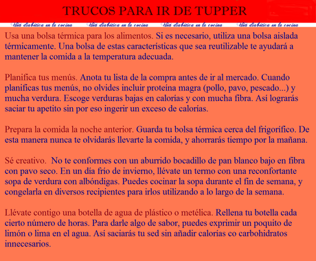 Comidas caseras y el beneficio de llevar nuestro tupper al trabajo o lugar de estudios Comidas caseras y el beneficio de llevar nuestro tupper al trabajo o lugar de estudios