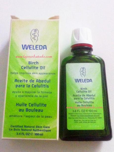 Aceite de Abedul para la celulitis de Weleda aceite de abedul para la celulitis de weleda