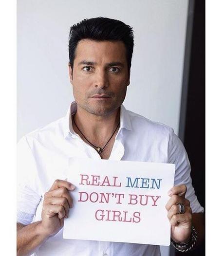 Chayanne apoya la campaña #RealMenDontBuyGirls Chayanne #RealMenDontBuyGirls