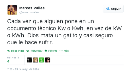 ¿Kwh, KWh, kW-h o kWh? ¿Cómo se escribe? tuit-20140513