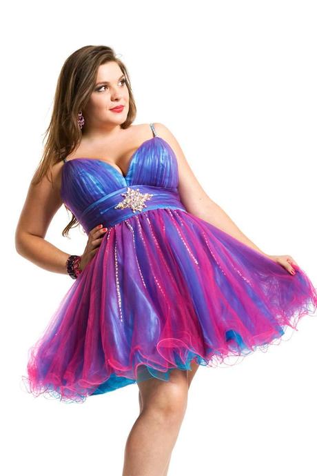 Increíbles vestidos de 15 años cortos para gorditas