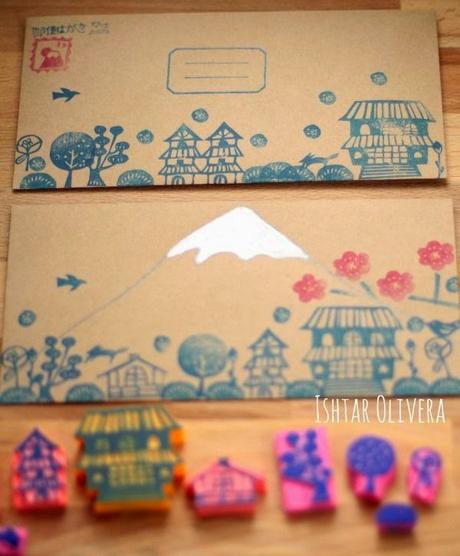 Sobres con sellos carvados Sobres con sellos carvados