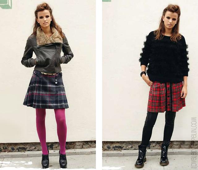 Street Girl: abrigos de pelo, pantalones de cuero y faldas escocesas
