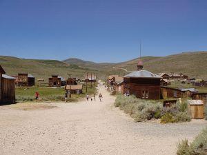 Bodie, California, as seen from the hill, looking towards the cemetery - Wikipedia