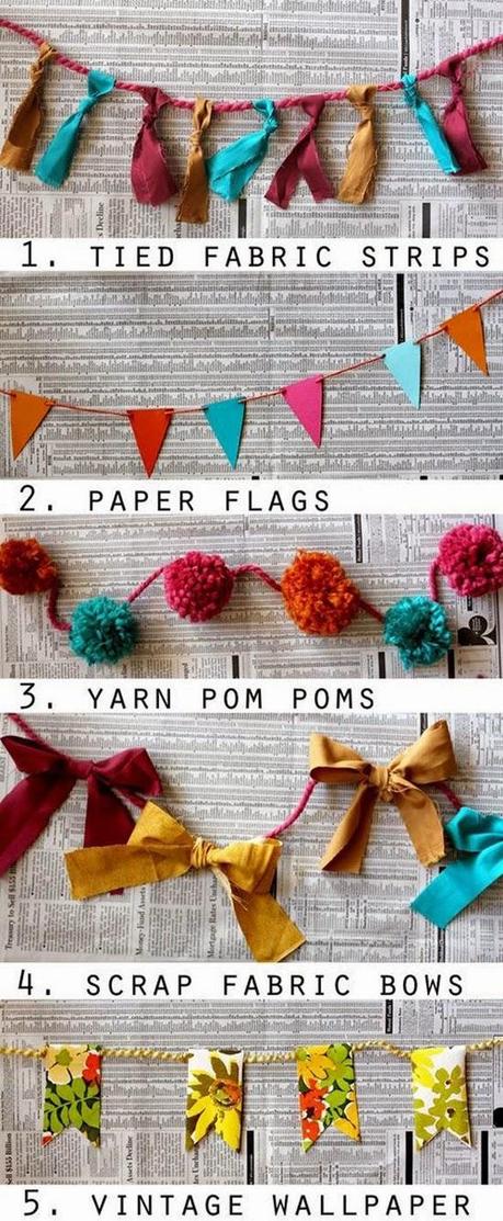 DIY 10 Guirnaldas para decorar DIY 10 Guirnaldas para decorar