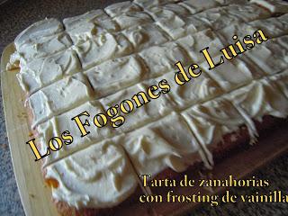 TARTA ZANAHORIAS CON FROSTING DE VAINILLA TARTA ZANAHORIAS CON FROSTING DE VAINILLA