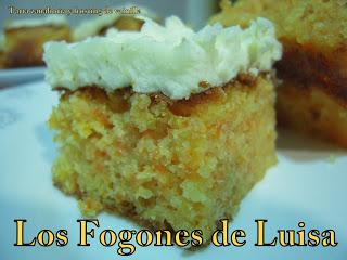 TARTA ZANAHORIAS CON FROSTING DE VAINILLA TARTA ZANAHORIAS CON FROSTING DE VAINILLA