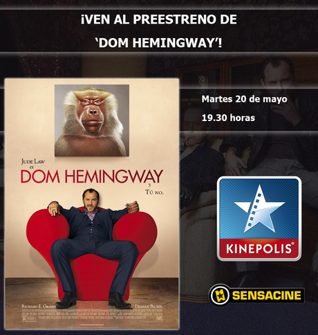 ¿Te gustaría asistir al preestreno de Dom Hemingway?