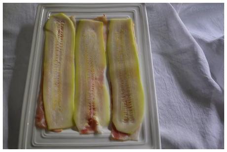 Rollitos de bacon con queso Emmental Rollitos de bacon con queso Emmental