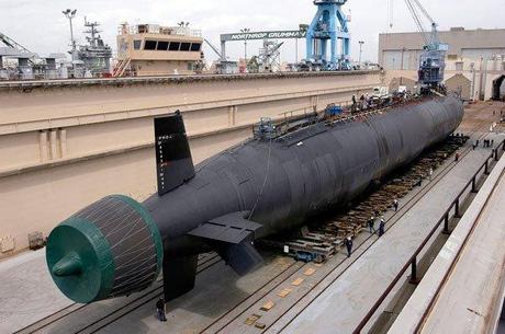 Submarino Clase Virginia en los Astilleros (posterior)