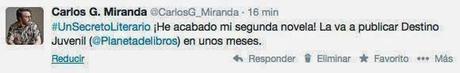 ¡Nueva novela de Carlos García Miranda! ¡Nueva novela de Carlos García Miranda!