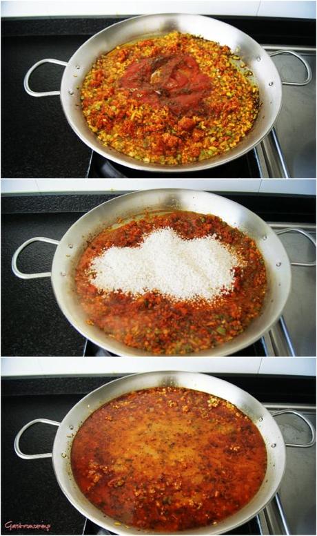 Arroz al horno con sobrasada Arroz con sobrasada al horno
